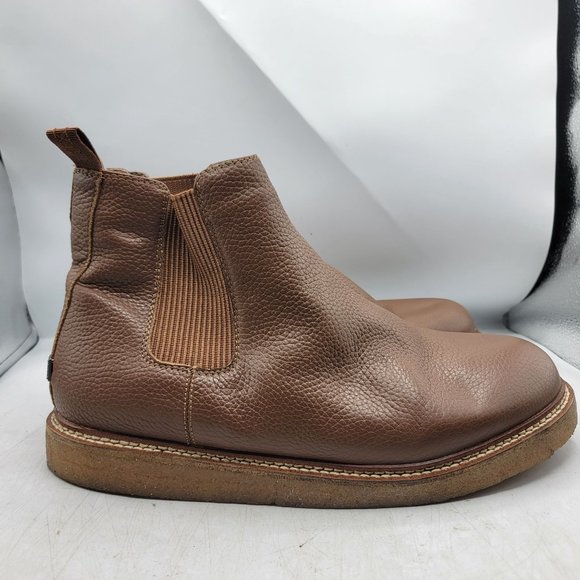 Australia Luxe Collective Lifer Mens 11 Boots Brown Leather Shearling Slip On
